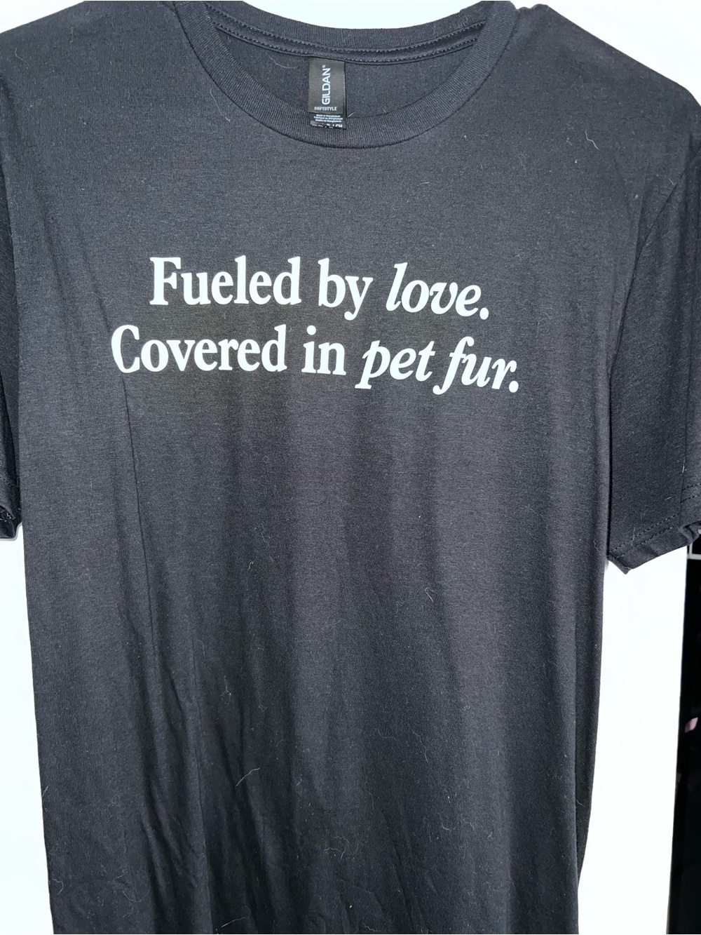 Animal Rescue Tee "Fueled by love. Covered in pet fur."